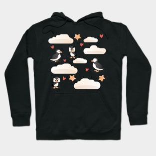 Cute puffin pattern Hoodie